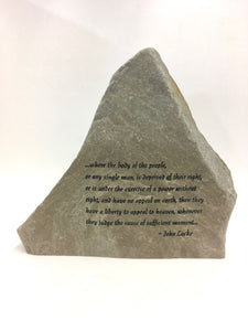 Engraved Appeal to Heaven Rock