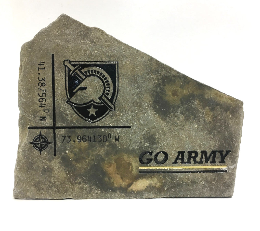 West Point / Army Football Engraved Rock