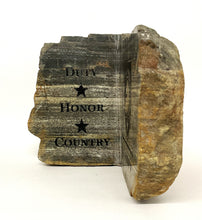 Load image into Gallery viewer, Army - Duty, Honor, Country Engraved Rock