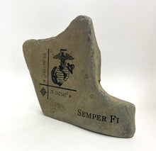 Load image into Gallery viewer, US Marine Engraved Rock - Semper Fi