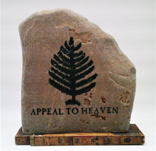 Load image into Gallery viewer, George Washington&#39;s &quot;Appeal to Heaven&quot; Emblem Engraved Rock