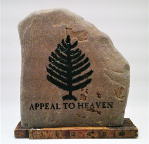 George Washington's "Appeal to Heaven" Emblem Engraved Rock