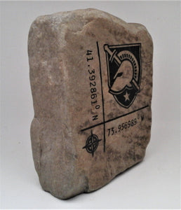 West Point Latitude - Longitude Coordinate Rock