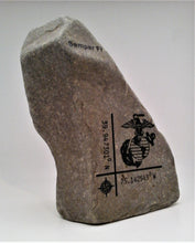 Load image into Gallery viewer, Marine Corps Engraved Rock