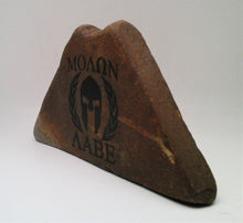 Load image into Gallery viewer, Engraved Molon Labe Rock