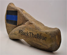 Load image into Gallery viewer, Rock engraved with - #Back The Blue