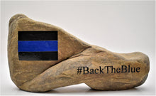 Load image into Gallery viewer, Rock engraved with - #Back The Blue