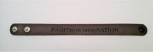 Load image into Gallery viewer, Engraved Leather Wristband RIGHTeous indigNATION Wristband