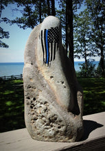 Load image into Gallery viewer, Thin Blue Line Flag Rock